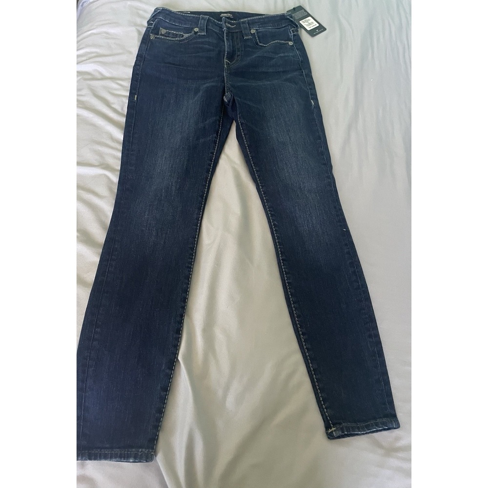 True Religion Jennie Curvy Women's Mid Rise Super Skinny Jeans Size 27 NWT